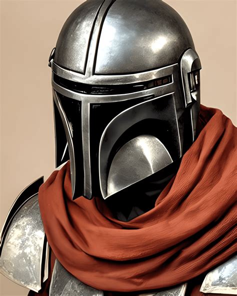 Ancient Mandalorian Helmet Graphic · Creative Fabrica