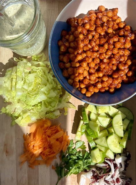 The Easiest 20 Minute Healthy Barbecue Chickpea Salad