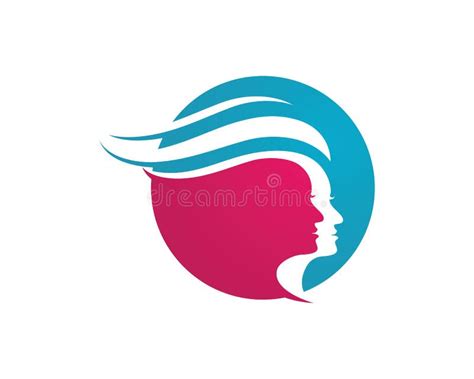 Logotipo De La Cara De Las Mujeres De La Belleza Ilustración del Vector