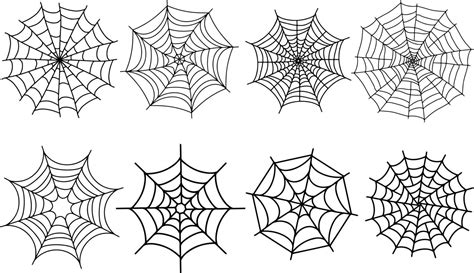 Vector Set of spider web and halloween cobweb decoration. 10157392 ...