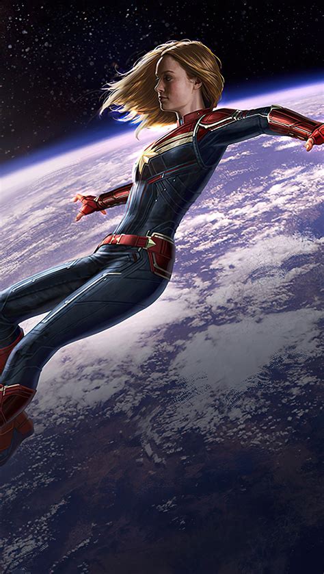 Capitana Marvel Fuera De La Tierra Fondo De Pantalla 4k Hd Id7580