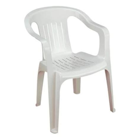 Silla Plástica Duna Apilable Blanca Walmart