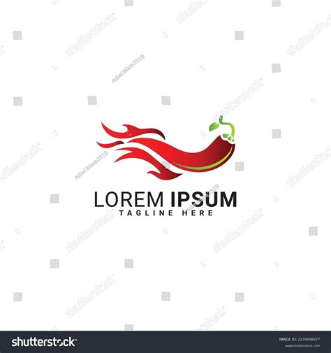 Set Red Hot Chili Logo Designs Stock Vector Royalty Free Shutterstock