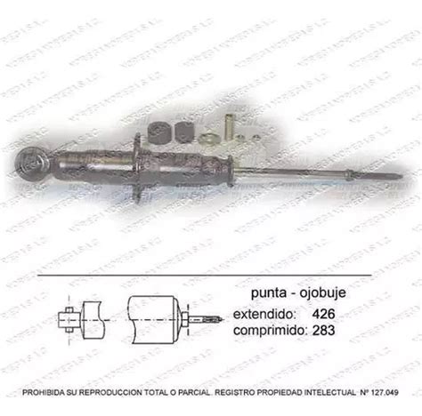 Par Amortiguador Der Izq Trasero Para Subaru Loyale