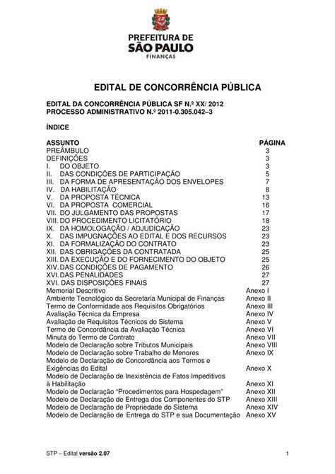 PDF EDITAL DE CONCORRÊNCIA PÚBLICA Prefeitura Anexo VI Termo de