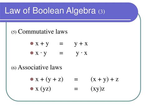 Ppt Boolean Algebra Powerpoint Presentation Free Download Id6298646