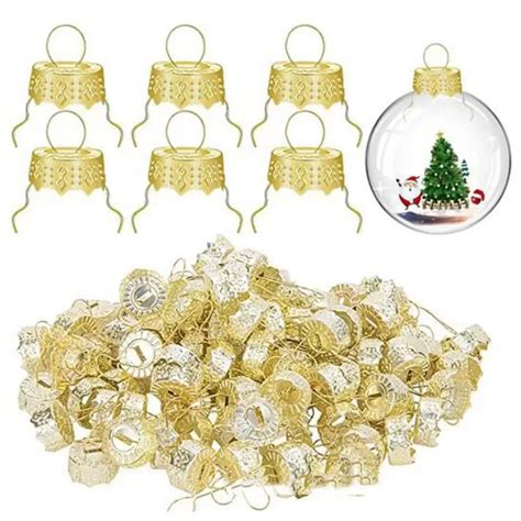 Алюминиевые колпачки для рождественских шаров, 50 шт | AliExpress