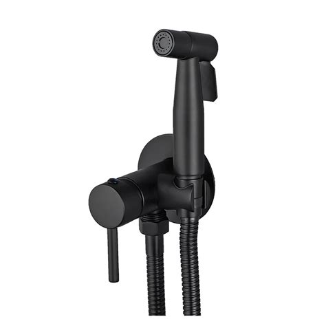 Brass Bidet Faucet Sprayer Black Portable Toilet Bidet Faucet Hot Cold