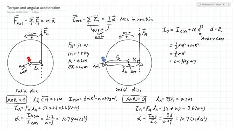 Torque And Angular Acceleration Youtube