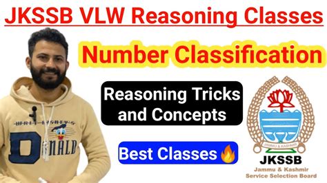 Number Classification JKSSB VLW Reasoning Classes Reasoning Tricks