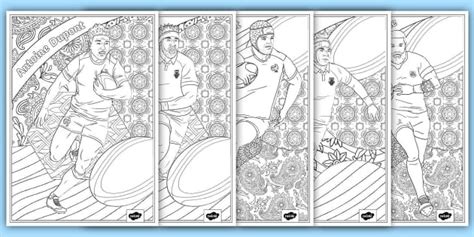 Rugby Colouring Pages I Twinkl Move L Pe Profesor Hizo