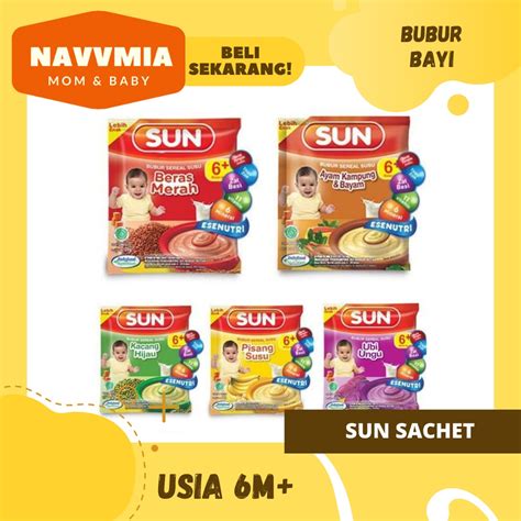 Jual Sun Bubur Sereal Susu Cereal MPASI 6 Bulan Sachet 20 G Kacang