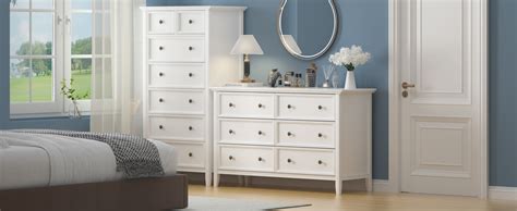 Amazon Ikeno White Drawer Tall Dresser Tall Solid Wood Large