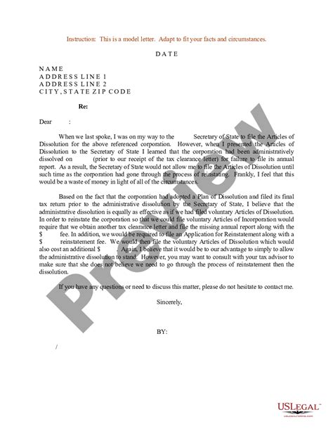 Sample Letter Of Dissolution Of Llc