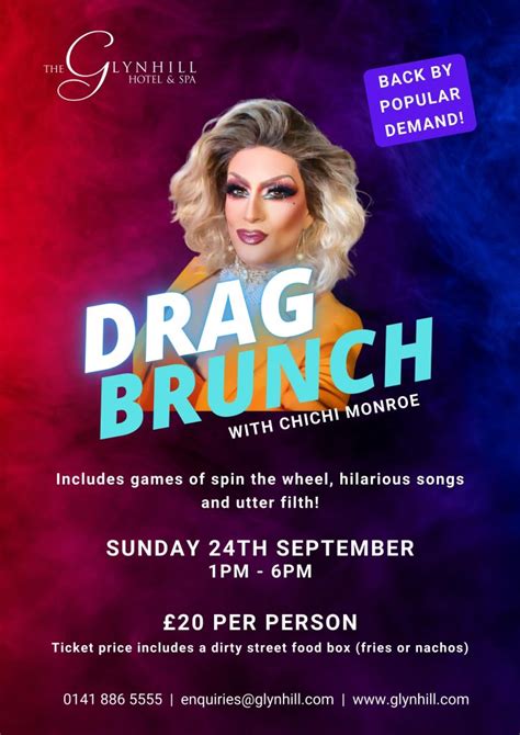 Dazzling Drag Brunch - 24th September - The Glynhill Hotel