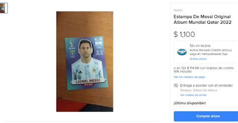 Estampas de Messi para el álbum Panini son muy cotizadas se venden