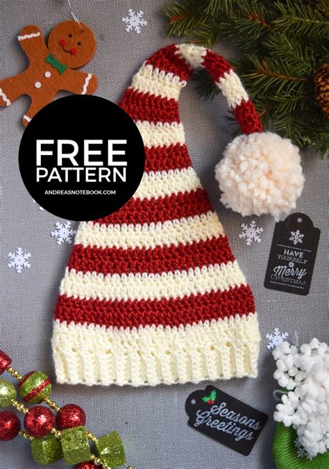 Adorable Crochet Elf Hat for Newborn Babies - Free Christmas Crochet ...