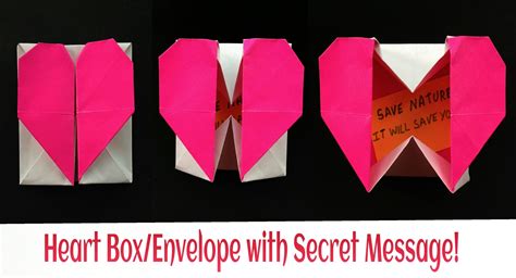 Origami Heart Box With Lid - Origami