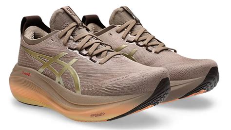 Tenis Nimbus 27 Feminino - Tênis ASICS GEL Nimbus 27 - Feminino - Marrom e Laranja Running Speed ...