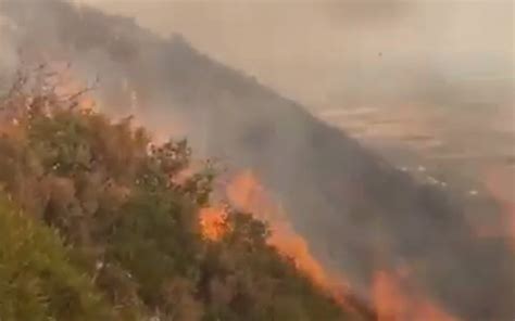 Zjarret në Llogara Flakët përfshijnë pyjet e fshatit Dukat pamje