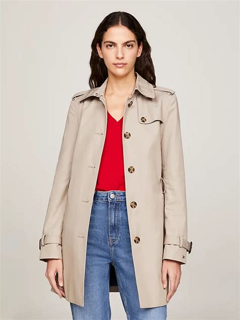 Trencze damskie | Klasyczne i czarne | Tommy Hilfiger® PL