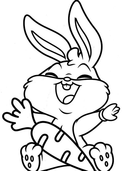 Baby Bunny Coloring Pages Coloring Home