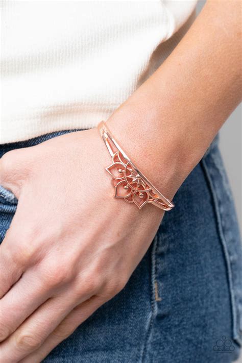 Mandala Mindfulness Copper Bracelet Paparazzi Accessories Bedazzle Me Pretty Mobile