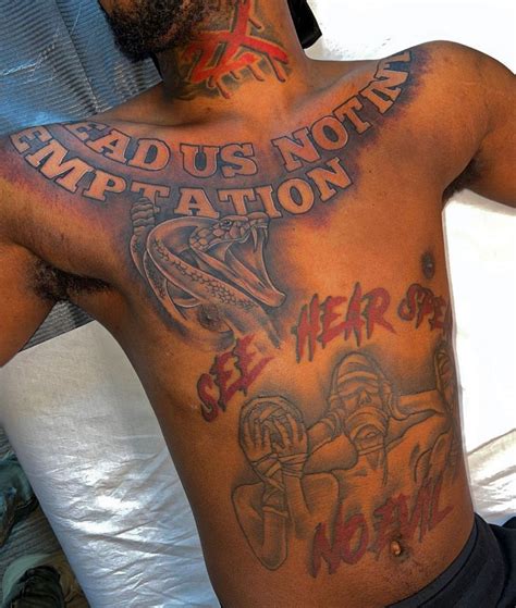 Lil Durk Chest Tattoo