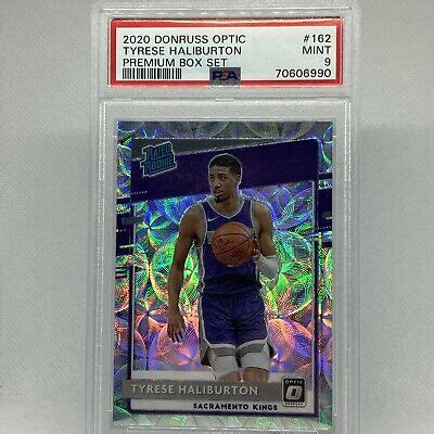 2020 21 Donruss Optic PSA 9 162 Tyrese Haliburton Scope 249 Rated