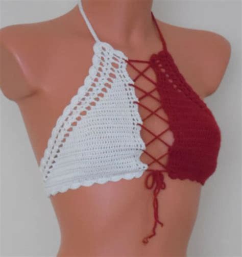 Crochet Halter Top Pattern Halter Top Pattern Bikini Top Pattern