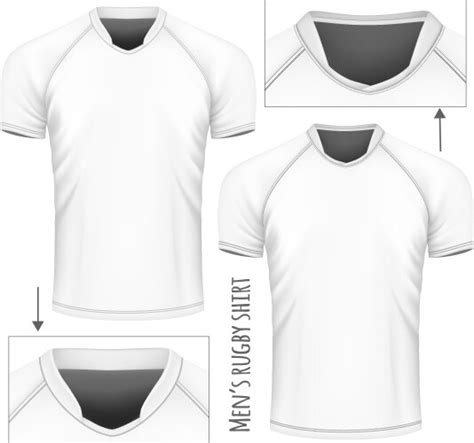 Shirt Template For Jersey Royalty Free Vector Image