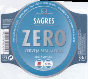 Drink Label Sagres Zero SCC Sociedade Central De Cervejas E Bebidas