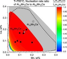 Primary Solidification Of Ternary Compounds In Al Rich Alcemn Alloys