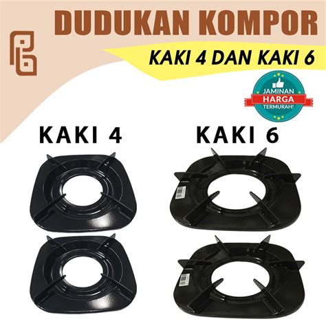 Jual Dudukan Tungku Kompor Gas RINNAI 4 Kaki Dan Kaki 6 Piringan