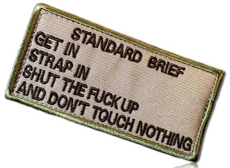 Buy Standard Brief Get In Strap In Shut The Fuck Up And Don T Touch Nothing Comedy Morale