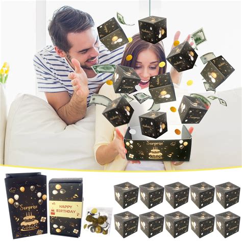 Surprise Gift Box Explosion Black Envelope Money Box Valentine Gifts