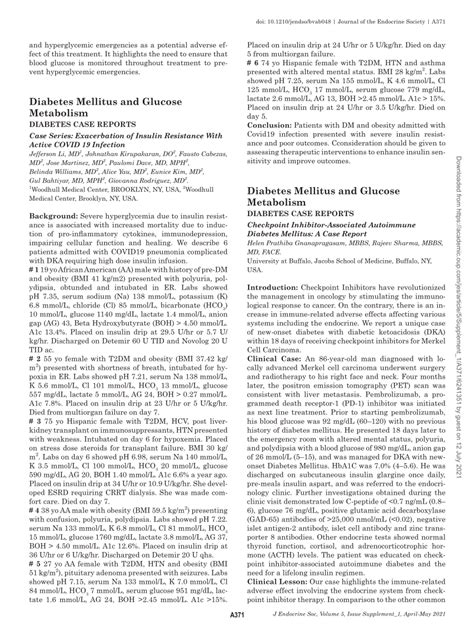 Pdf Checkpoint Inhibitor Associated Autoimmune Diabetes Mellitus A