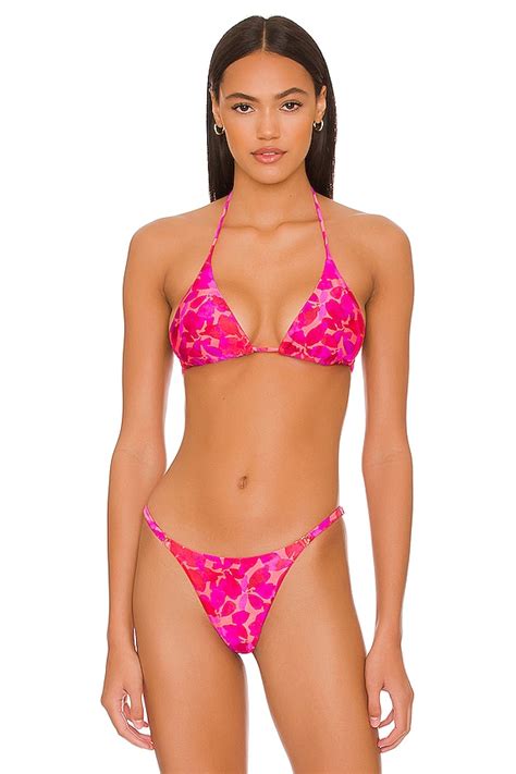Vix Swimwear Triangle Bikini Top In Lotte Revolve