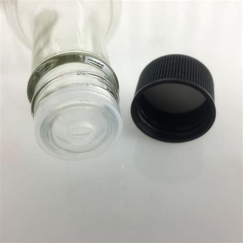 150ml 5oz Clear Glass Woozy Hot Sauce Bottle With Plastic Screw Lid