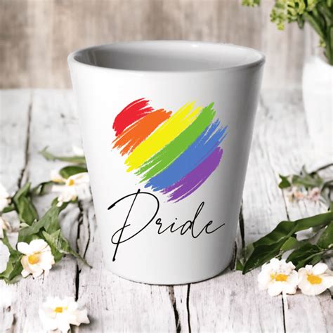 Gay Pride Heart Plant Pot Succulent Cactus Flo Folksy