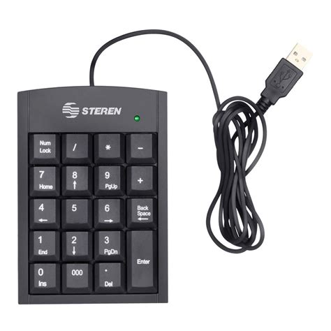 Steren Teclado Numérico Usb Negro Kemik Guatemala Kémik