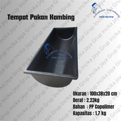 Jual Tempat Pakan Kambing Domba Talang Pakan Kambing Besar Hitam