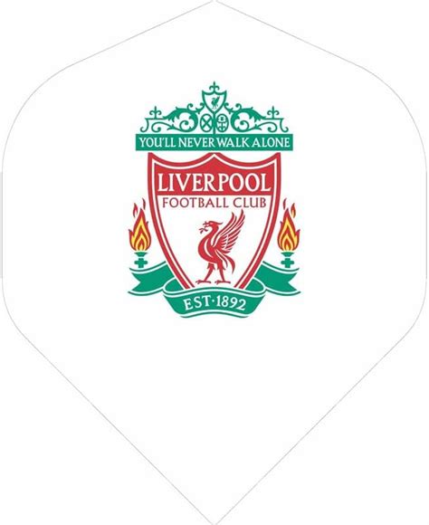 Liverpool Fc Dart Flights Official Licensed No2 Standard Shape