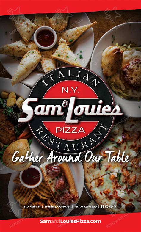 Menu At Sam And Louies Italian Restaurant And New York Pizzeria Sterling