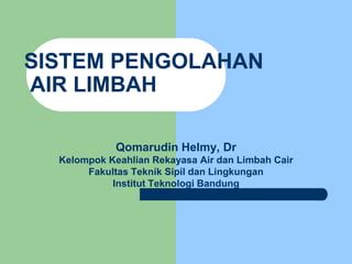 Sistem Pengolahan Limbah Cair Pdf