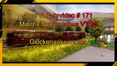 Spur N Modelleisenbahn Digital Fahrvideo Minitrix Schienenbus