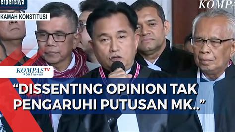 Ada Hakim Punya Dissenting Opinion Tim Pembela Prabowo Tak