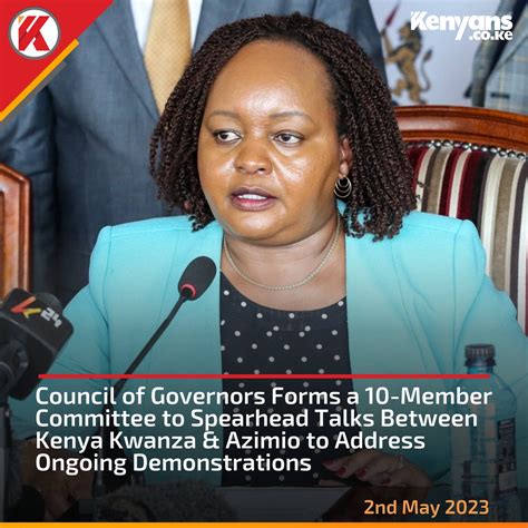 Kenyans Co Ke On Twitter Council Of Governors Forms A 10 Member