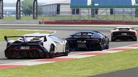 Lamborghini Veneno Vs Centenario Vs Aventador SV At Silverstone