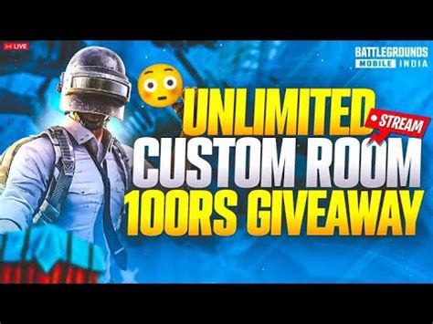 BGMI CUSTOM ROOMS LIVE UC GIVEAWAY FREE PUBG MOBILE CUSTOM ROOMS